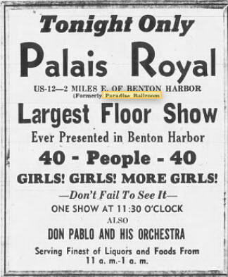 Paradise Ballroom - NAME CHANGE SEPT 1936